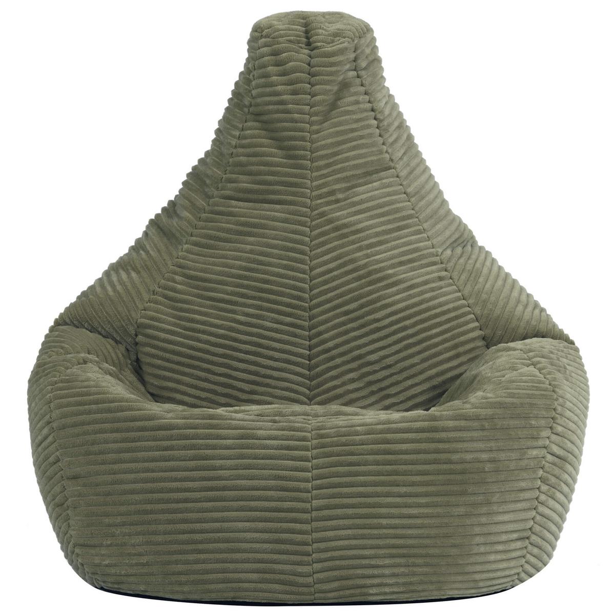 SITZSACK für Kinder Sessel aus Cord 2-tlg. - Salbeigrün, Textil (69/59/65cm) - icon