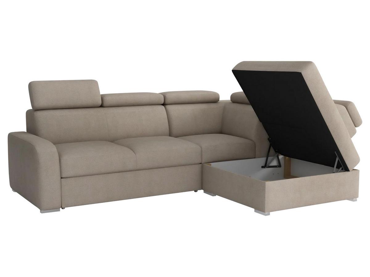 ECKSOFA Oslo 2rRLXp, Seite: Links LXP+R+2R - Silberfarben/Dunkelblau, Holz/Kunststoff (250/200cm) - MIRJAN24