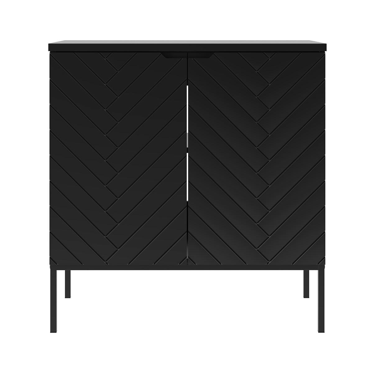 WASCHTISCHUNTERSCHRANK 80.6cm Daria Schwarz - Schwarz, Holzwerkstoff (80.6/84.2/46.5cm) - Petits-meubles