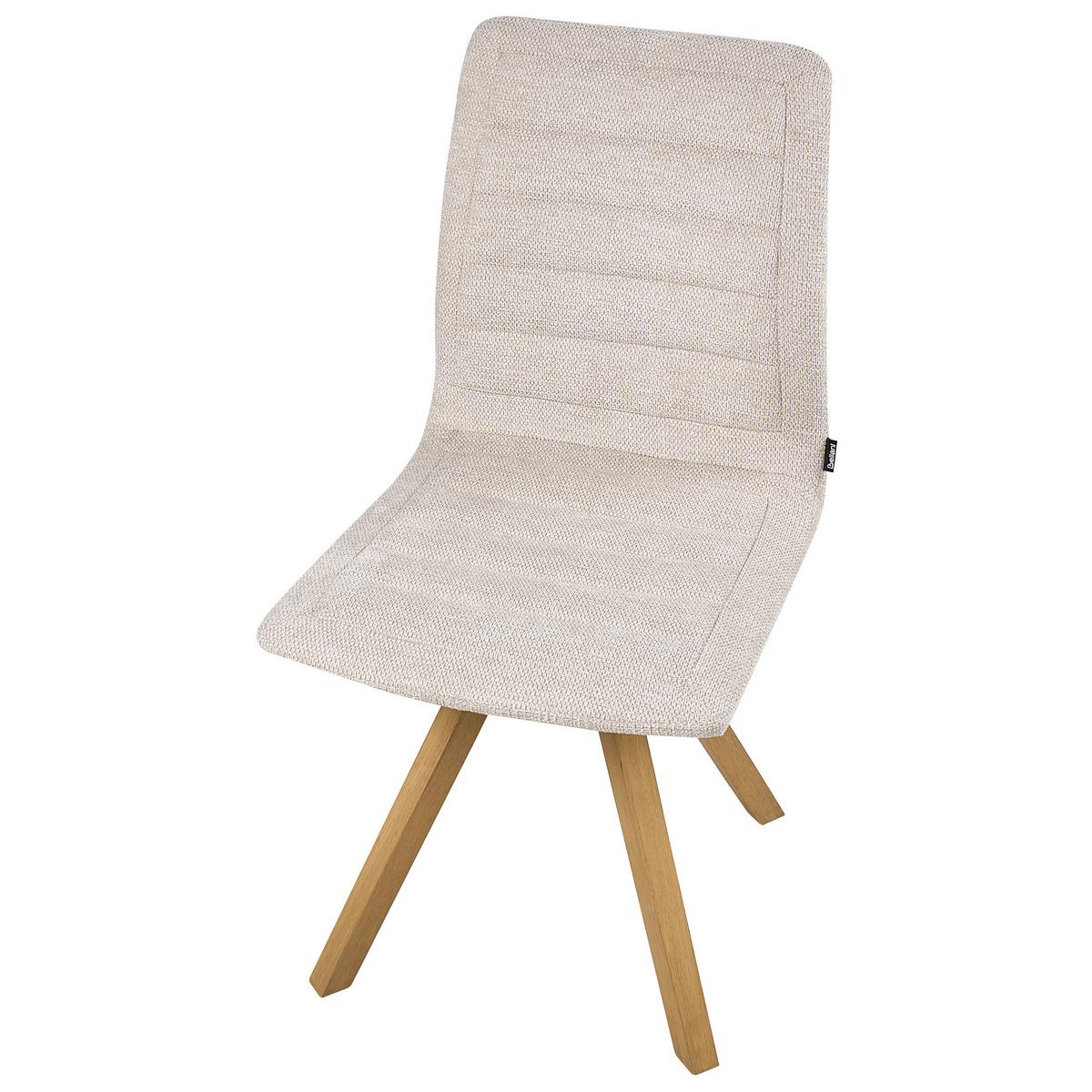 ESSZIMMERSTUHL Beige Rox - Beige/Braun, Textil (64/91/65cm) - Beliani