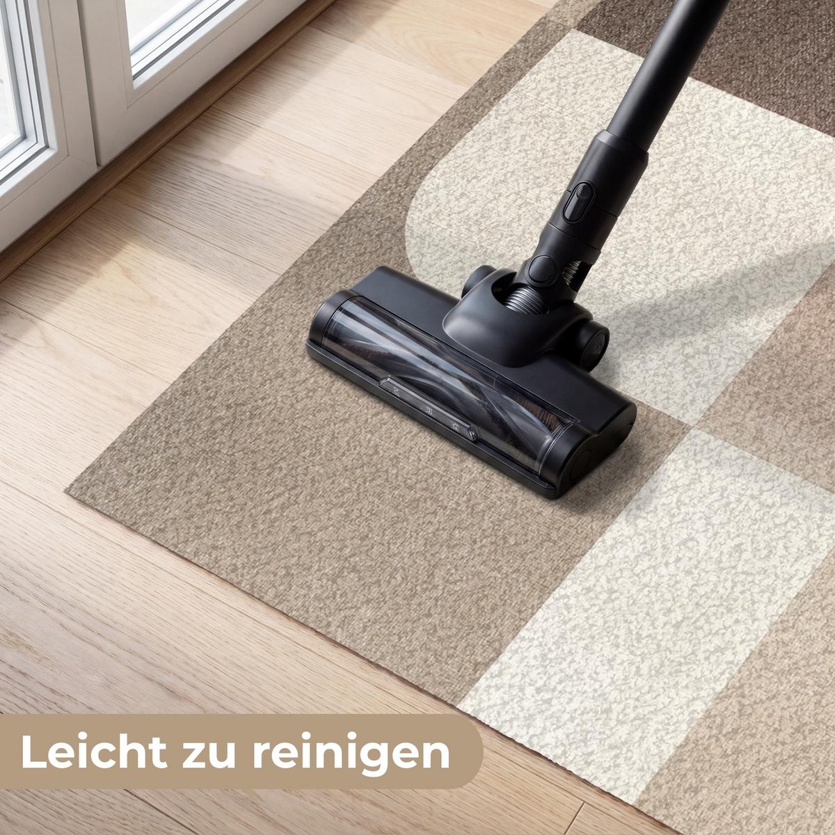 FUSSMATTE Geometrisch - Gewebte Struktur - Modern Fußabtreter 120x80 cm - Beige, Kunststoff (120/0.4cm) - MuchoWow