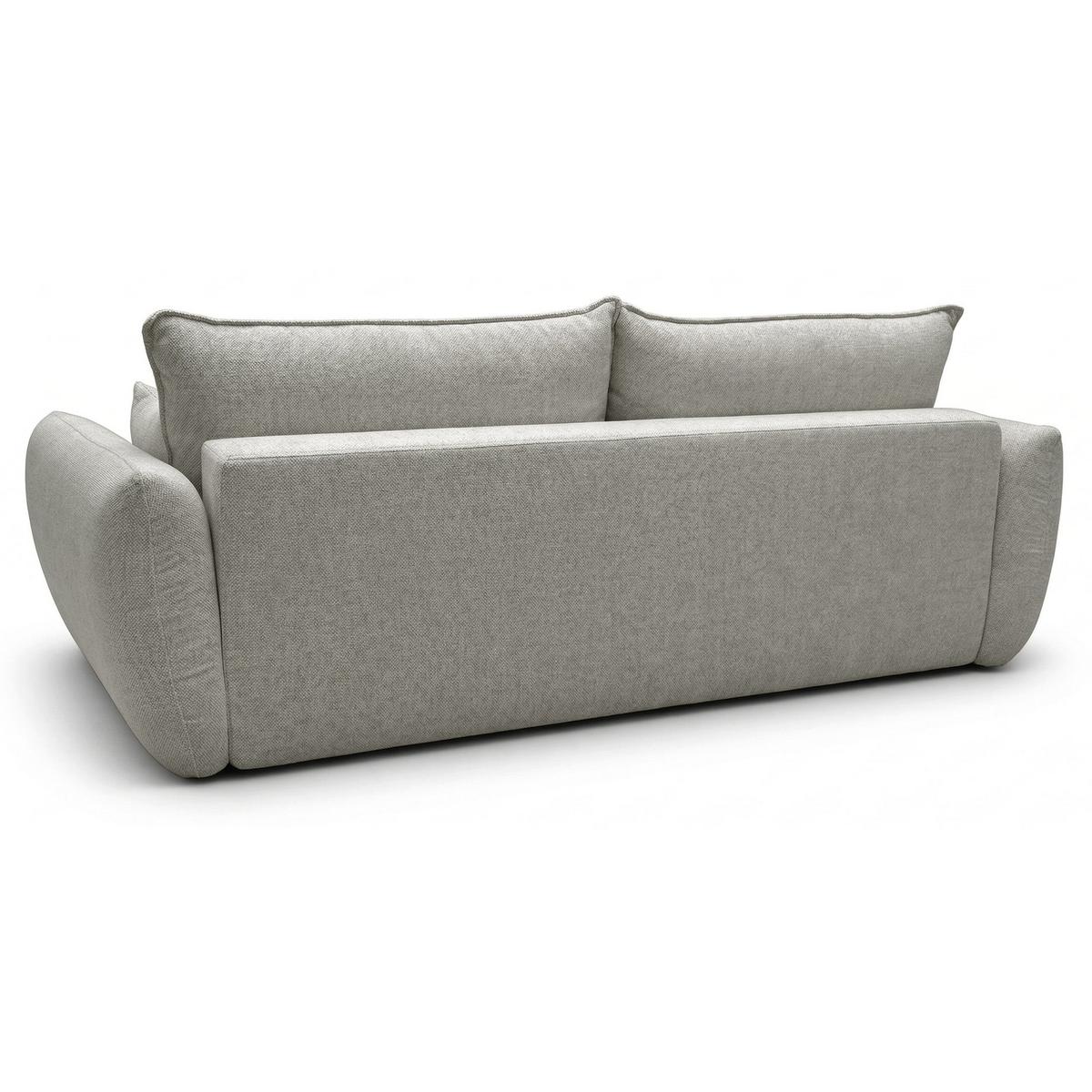 3-SITZER SCHLAFSOFA Zordo Chenille Graubeige - Taupe/Schwarz, Kunststoff/Textil (238/91/102cm) - Selsey
