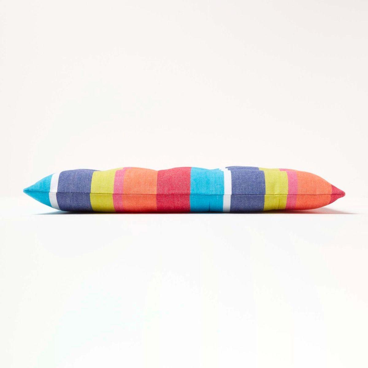 STUHLKISSEN bunt gestreift 40/40/5 cm - Multicolor, Textil (40/40/5cm) - Homescapes