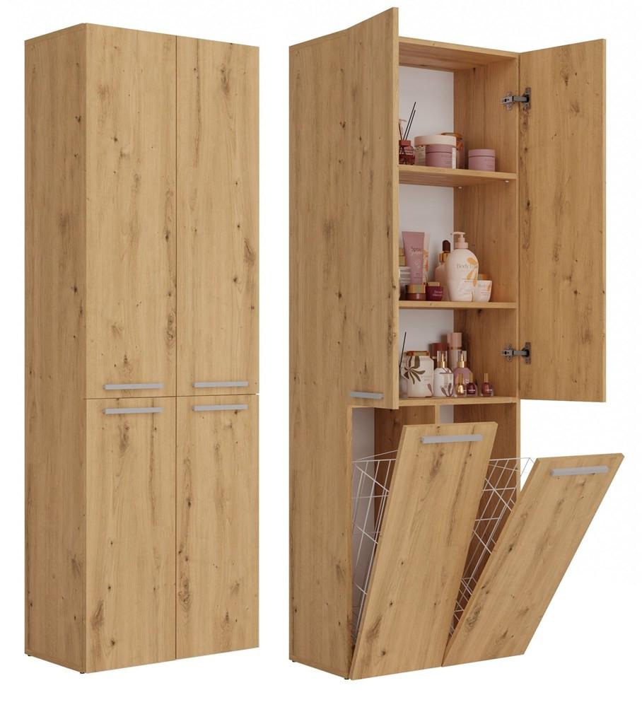 BADEZIMMERSCHRANK Artisan 60/174/30 - Eiche Artisan, Holzwerkstoff (60/174/30cm) - RAUMHIRSCH FURNITURE