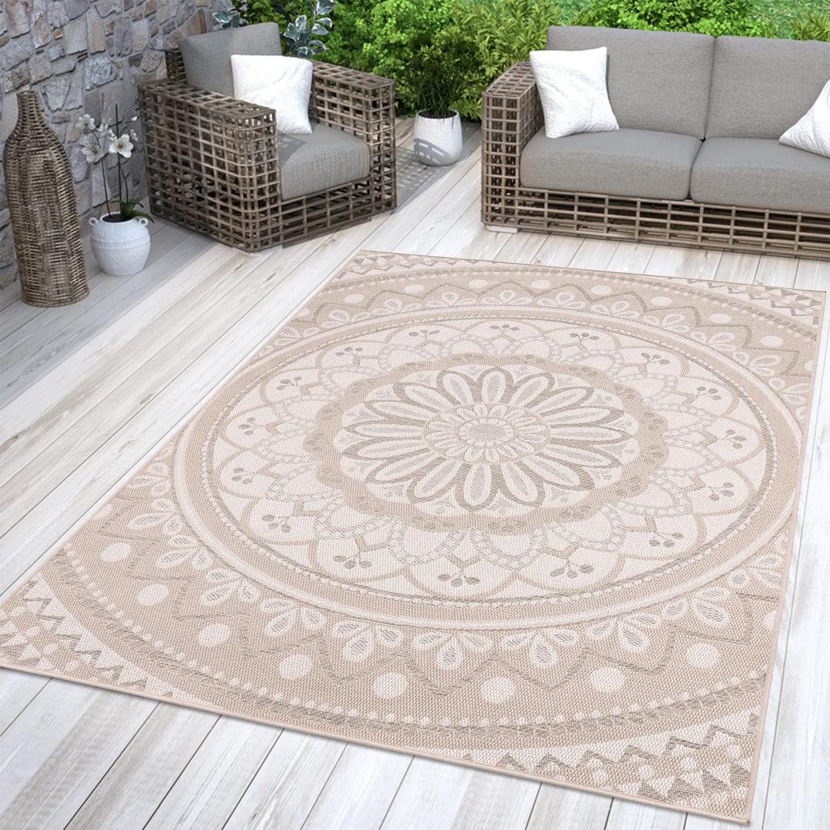 OUTDOORTEPPICH Marokkanisch Sand 200 x 280 cm - Sandfarben, Kunststoff (200/280cm) - TT Home