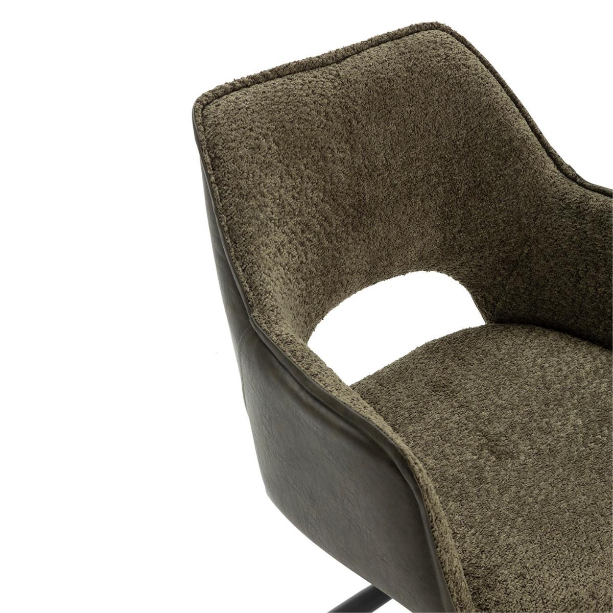 ESSZIMMERSTUHL Mariel Grün 60/62/47 cm 2er-Set - Grün, Textil (62/47/60cm) - Calicosy