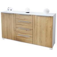 SIDEBOARD Linio Eiche Natur - Eichefarben, Holzwerkstoff (138.5/75.5/35cm) - Vladon