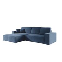 ECKSOFA Levio - Dunkelblau, Holzwerkstoff/Textil (294/185cm) - Fun Möbel