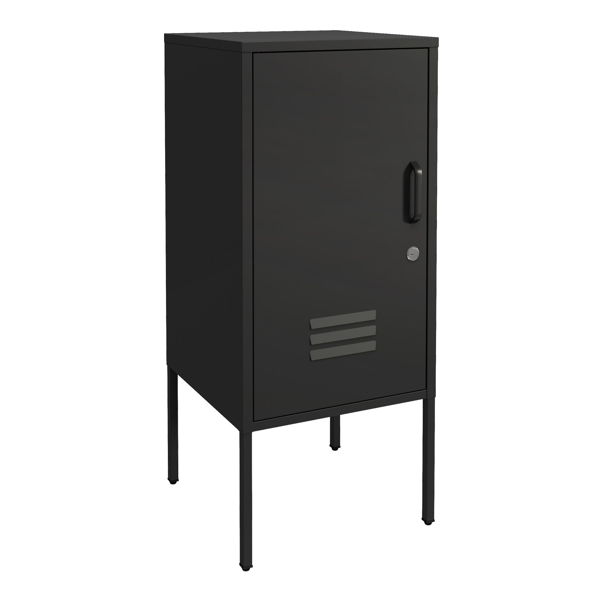 NACHTTISCH Hausjärvi - Schwarz, Metall (35/82/35cm) - [en.casa]