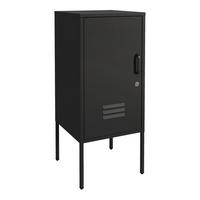 NACHTTISCH Hausjärvi - Schwarz, Metall (35/82/35cm) - [en.casa]