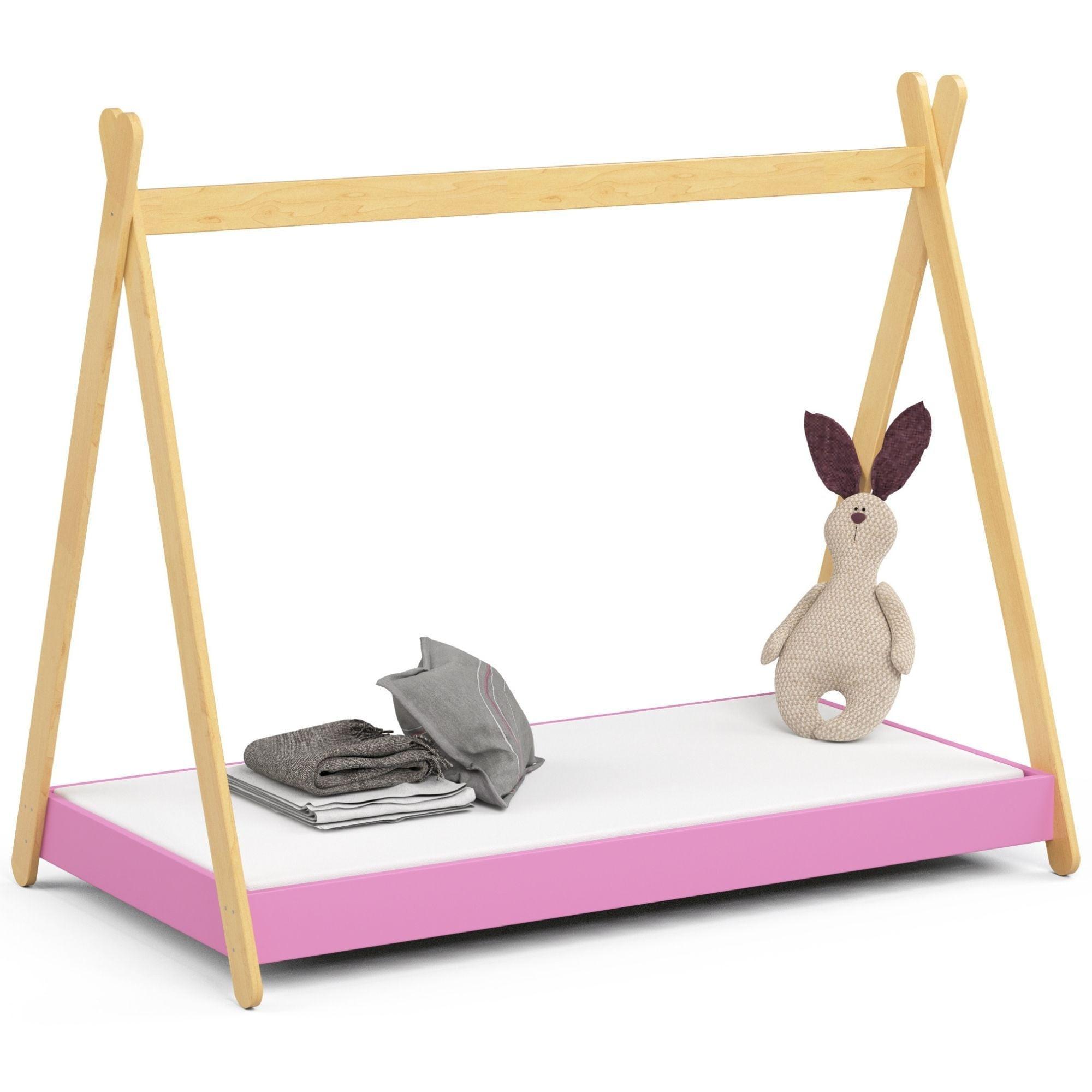 KINDERBETT Rosa 155/85/164 - Rosa, Holzwerkstoff (80/160cm) - RAUMHIRSCH FURNITURE