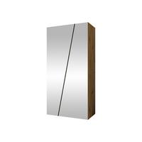 DREHTÜRENSCHRANK Zen 2L 100 cm - Schwarz/Eiche Artisan, Holzwerkstoff/Kunststoff (100/202/50cm) - MIRJAN24