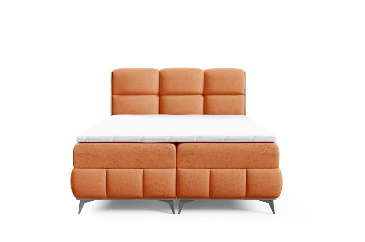 BOXBETT Charlie - Orange, Holzwerkstoff/Textil (160/200cm) - Fun Möbel