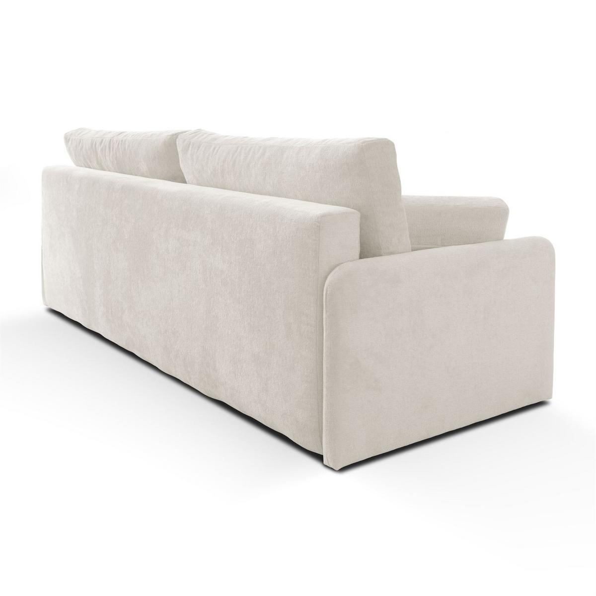 SOFA NUBO mit Schlaffunktion und Bettkasten Harmony 01 - Beige, Textil (205/91/86cm) - Lookway