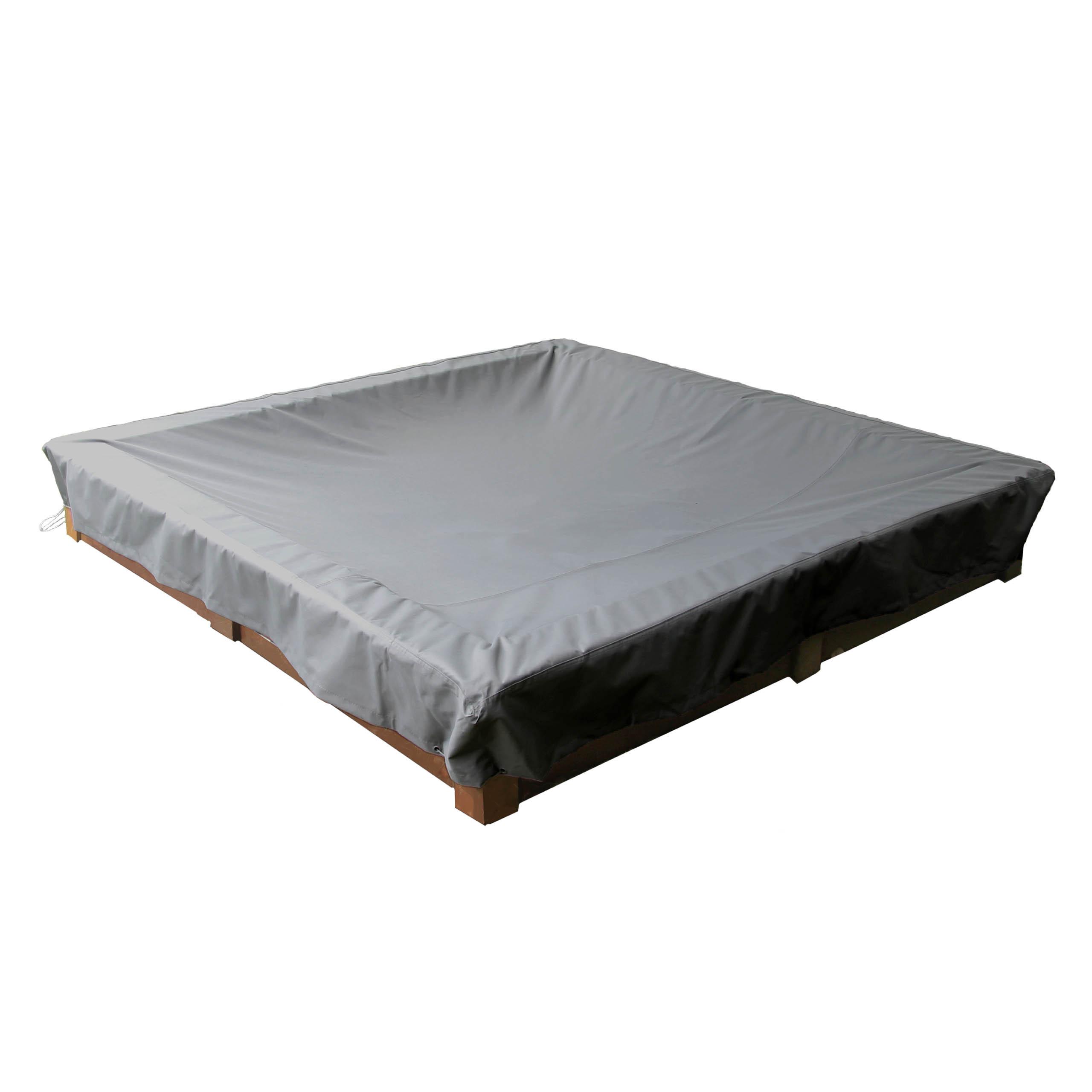 ABDECKUNG Sandkasten SHP-20177 - Grau, Kunststoff (202/20/202cm) - mehr Garten
