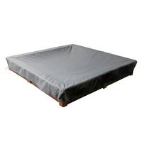 ABDECKUNG Sandkasten SHP-20175 - Grau, Kunststoff (122/20/122cm) - mehr Garten