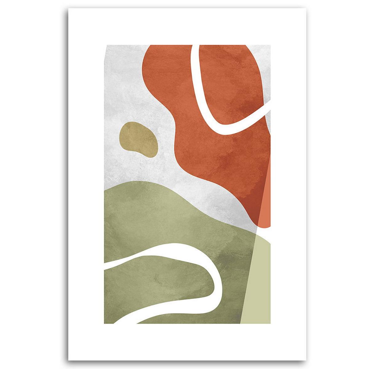 KUNSTDRUCK Grün 70/100 cm - Grün, Textil (70/100cm) - KUNSTLOFT