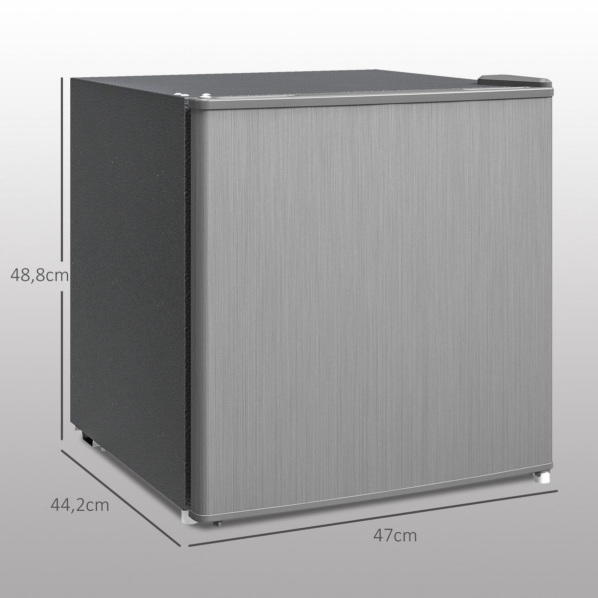 MINI-GEFRIERSCHRANK aus Stahl Kunststoff Grau - Grau, Kunststoff (44.2/48.8/47cm) - HOMCOM