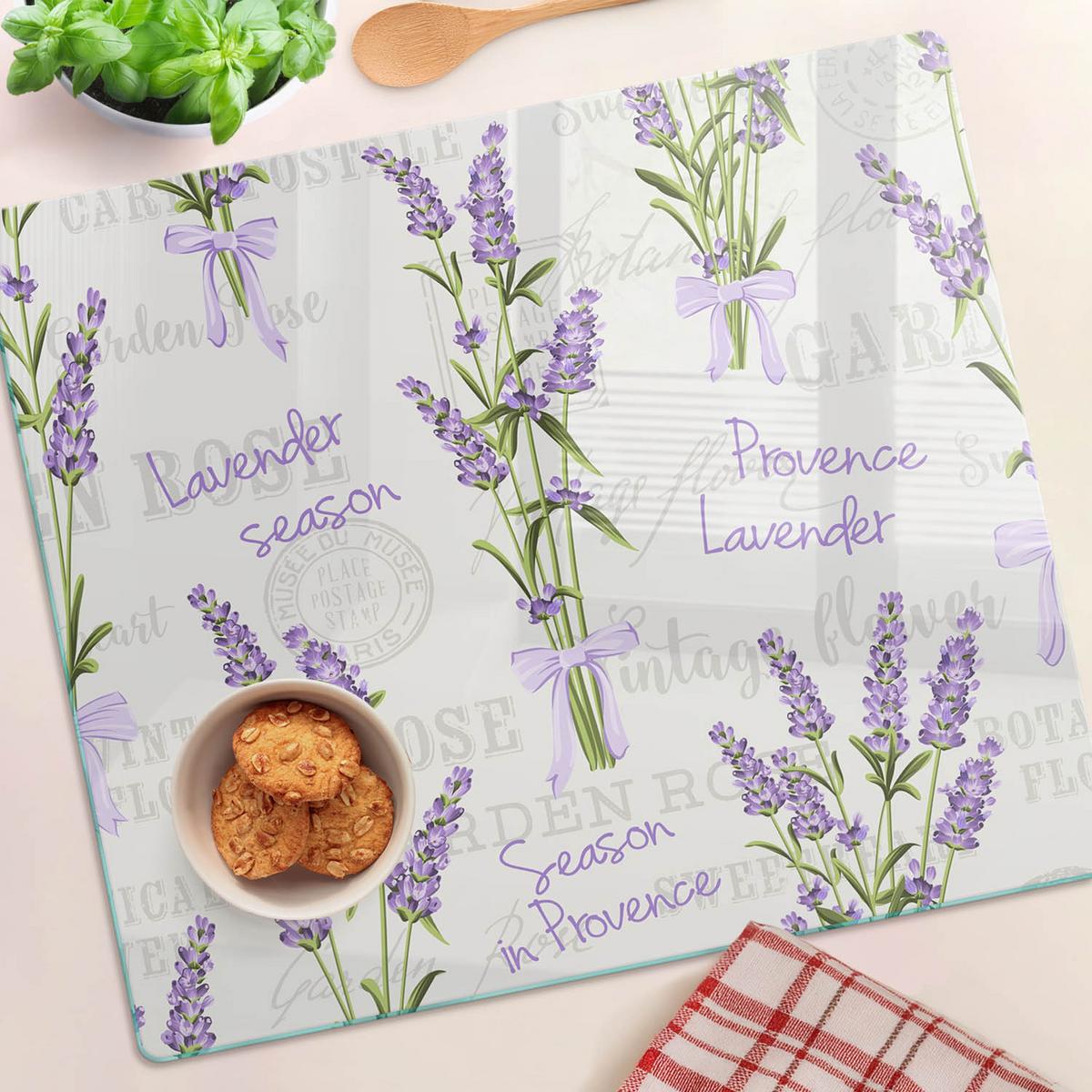 GLASPLATTE 60x52 cm Lavendel - Lila, Glas (60/0.4/52cm) - TULUP