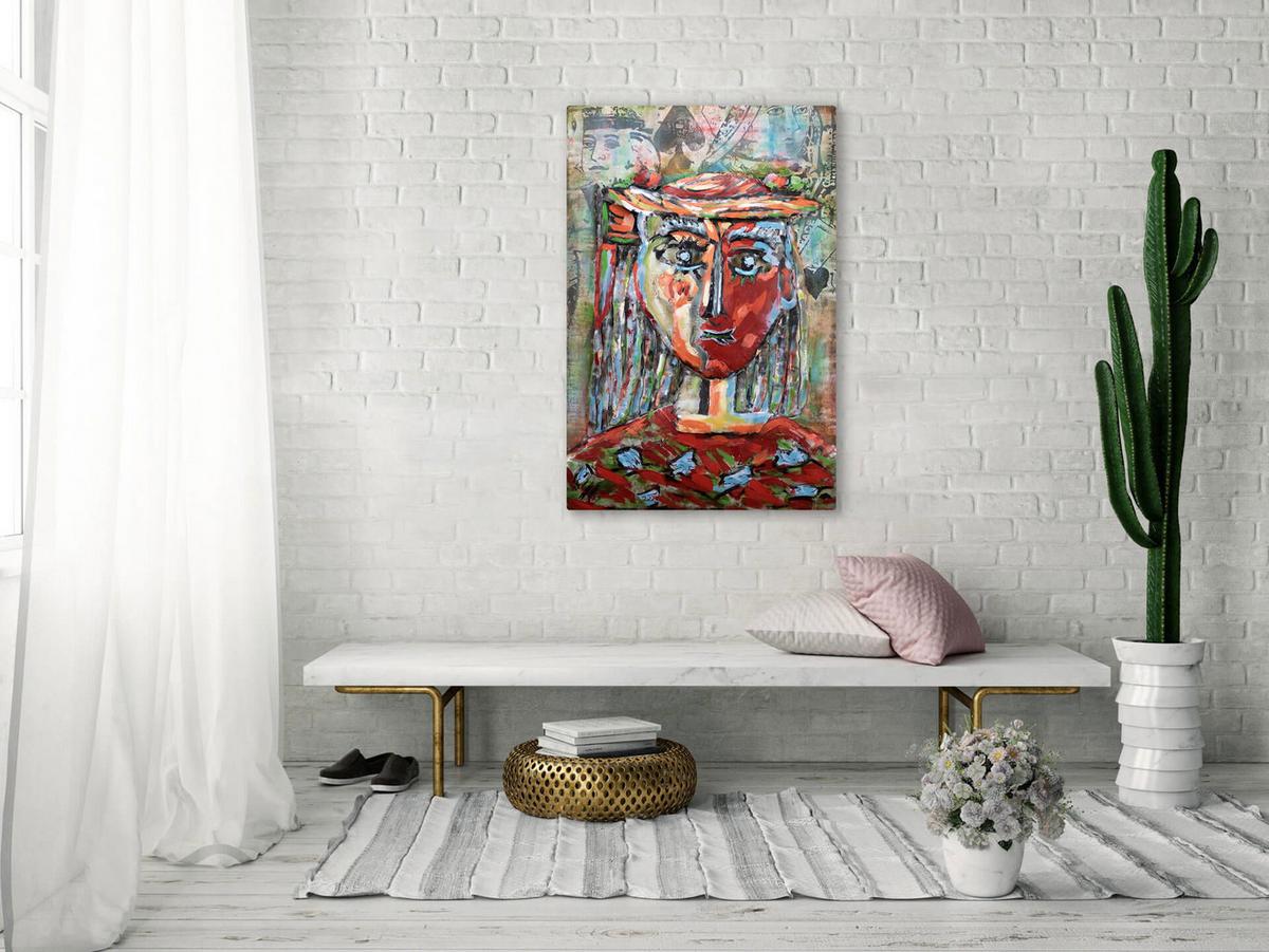 METALLBILD Bunt 60/90 cm - Multicolor, Metall (4.16/90cm) - KUNSTLOFT
