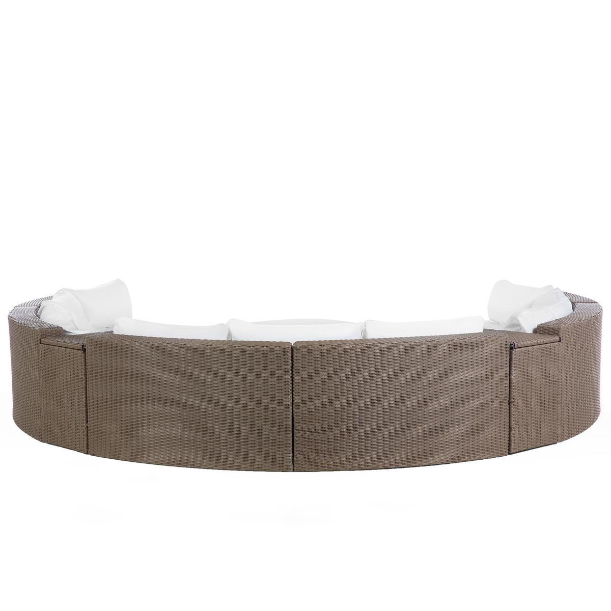 LOUNGE-SET braun Severo - Braun, Kunststoff - Beliani