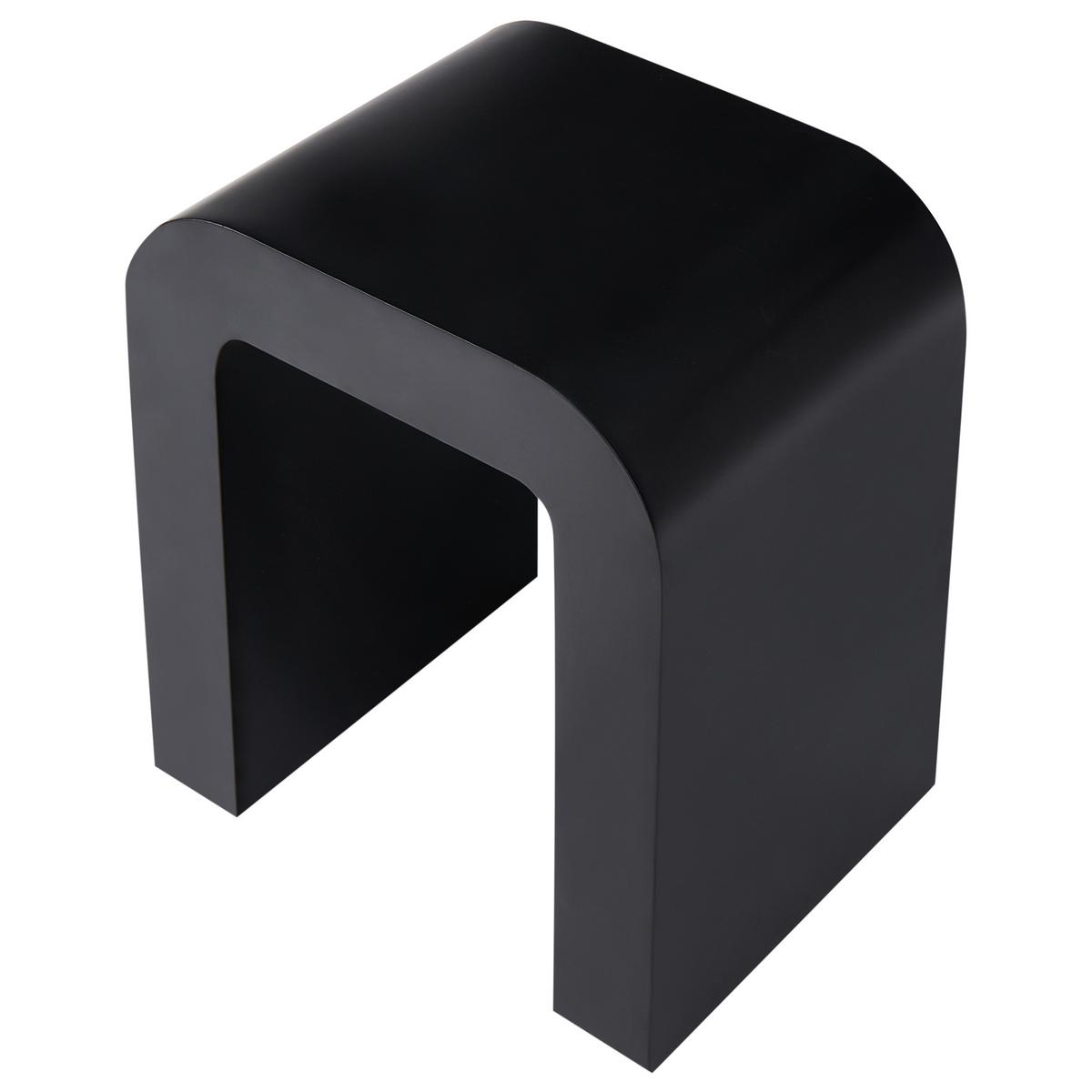 BEISTELLTISCH Schwarz Enid - Schwarz, Holzwerkstoff (30/40/46cm) - Beliani