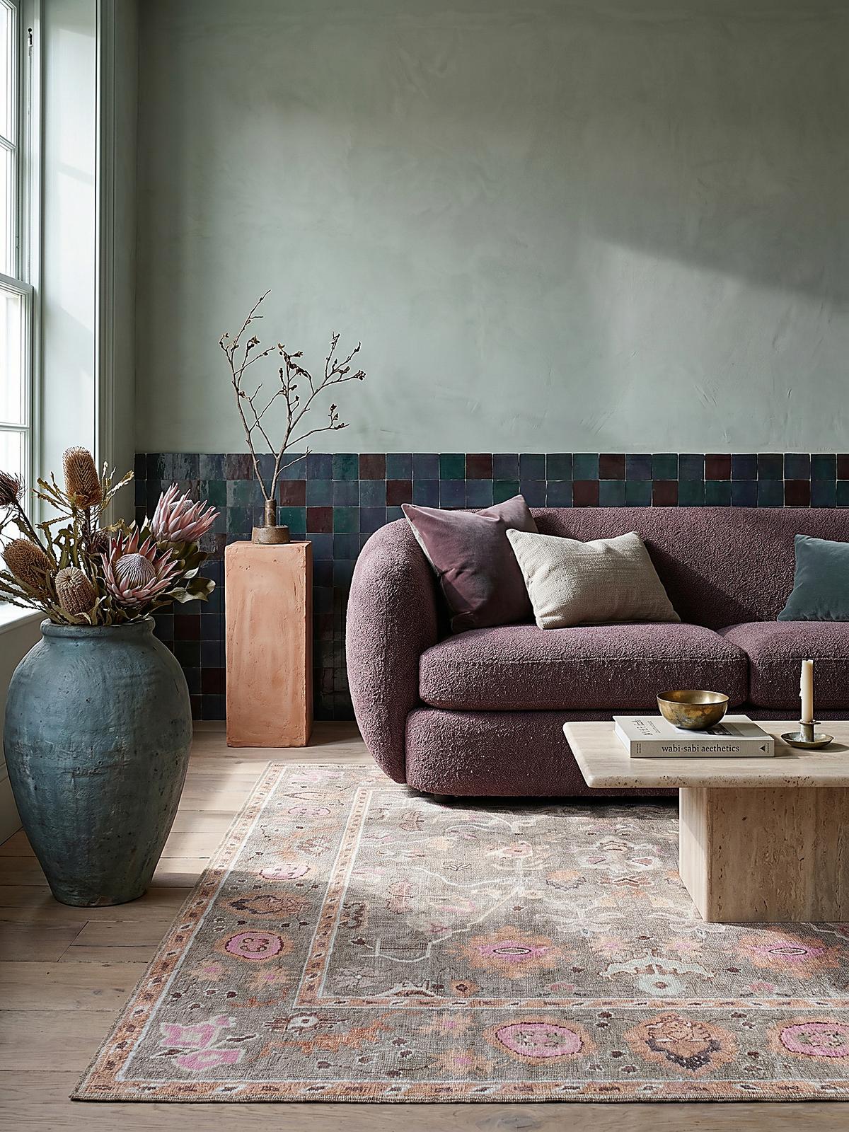 TEPPICH Waschbar HURST, orientalisch, Rosa-Bunt, 152 x 230 cm - Rosa, Textil (230/152cm) - KADIMA DESIGN