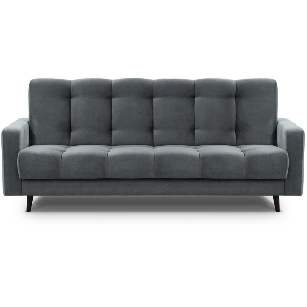 3-SITZER Schlafsofa Nancy Bis grau - Grau, Holz/Textil (220/89/93cm) - Beautysofa