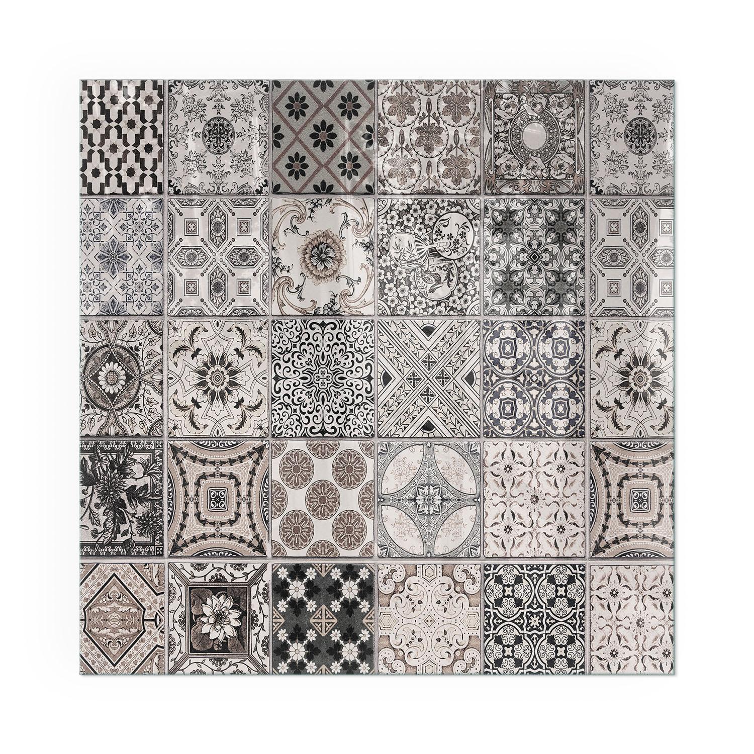 GLASPLATTE für Kamin 60x60 cm - Schwarz, Glas (60/60/0.4cm) - TULUP