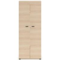 KLEIDERSCHRANK Odelis 2-türig 79 cm - Beige/Schwarz, Holzwerkstoff/Kunststoff (79/203/50.7cm) - Selsey