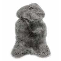 SCHAFFELL Natur Lammfell Weich Flauschig Wohnteppich, Grau, ca. 130 cm - Grau, Fell (70/130cm) - Provellus