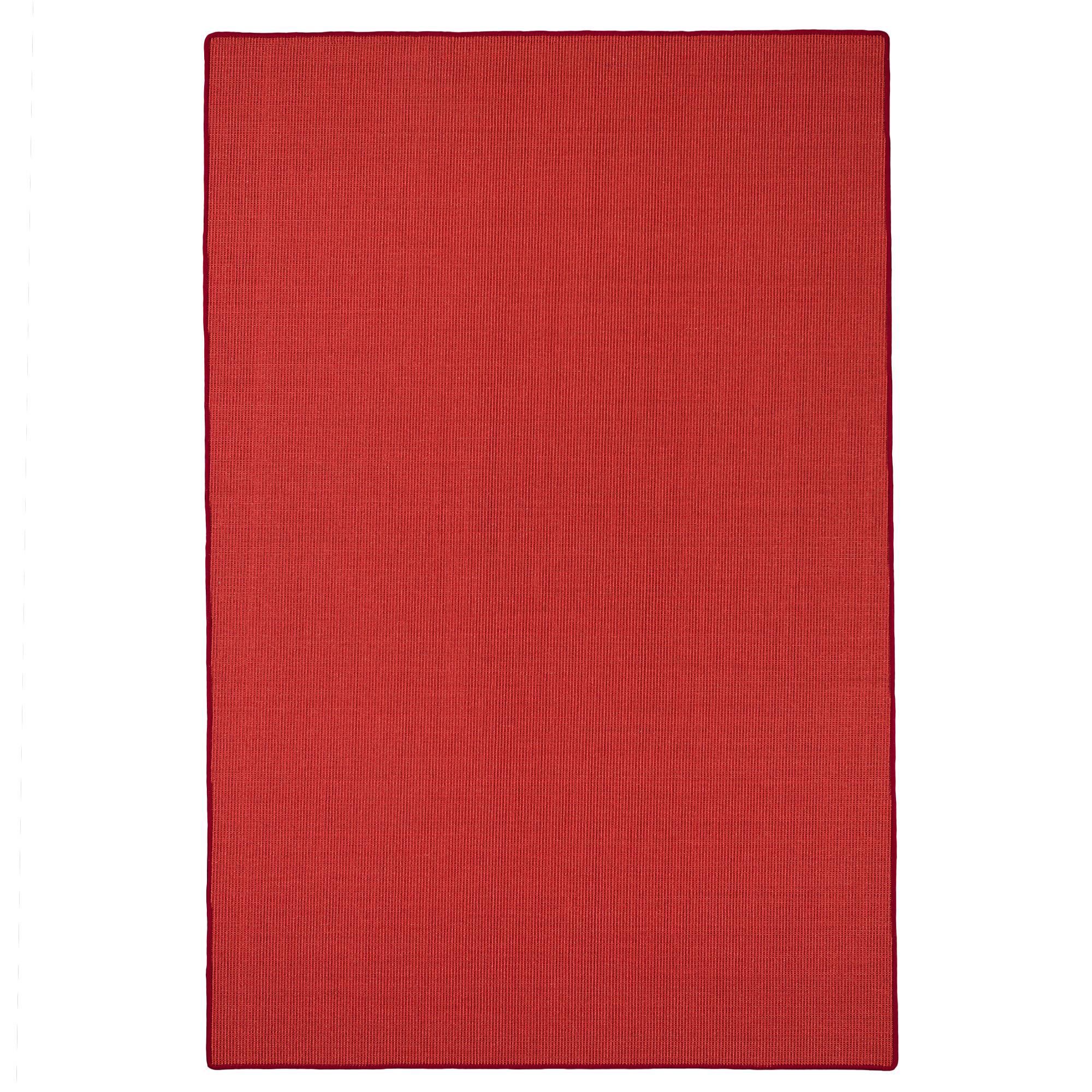 SISAL NATUR TEPPICH KLASSISCH - Rot, Textil (160/160cm) - Snapstyle