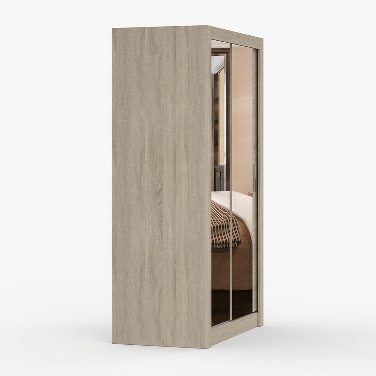 KLEIDERSCHRANK Milan 120 cm, 120/215/64, 2-türig, Sonoma-Eiche - Sonoma Eiche, Holzwerkstoff (120/215/64cm) - imoebel24