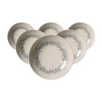 SUPPENTELLER Cecina Graphit ø 21 cm 6er Set - Beige/Grau, Keramik (21cm) - Ritzenhoff Breker