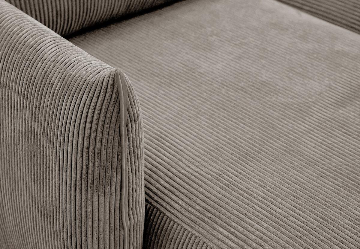 ECKSOFA TAUER 5-Sitzer, taupe - Taupe/Schwarz, Holzwerkstoff/Kunststoff (173/294cm) - Wozimo