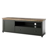 LOWBOARD EVANDRO 181x49x61 cm mit 1 Schubladen und 1 Türen Grün - Grün, Holzwerkstoff (181/61/49cm) - MASSENO