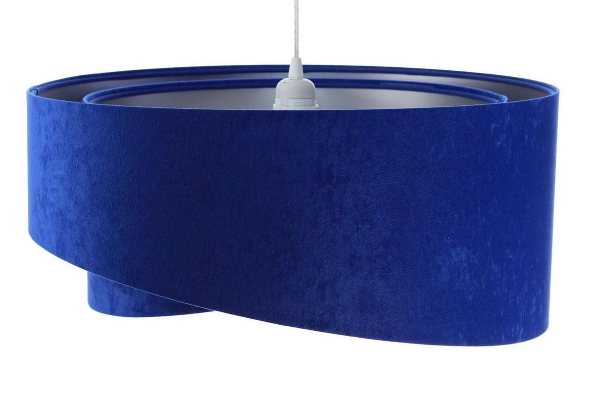 HÄNGELEUCHTE Blau 50/23 cm - Silberfarben, Kunststoff (50/1.3/23cm) - ONZENO