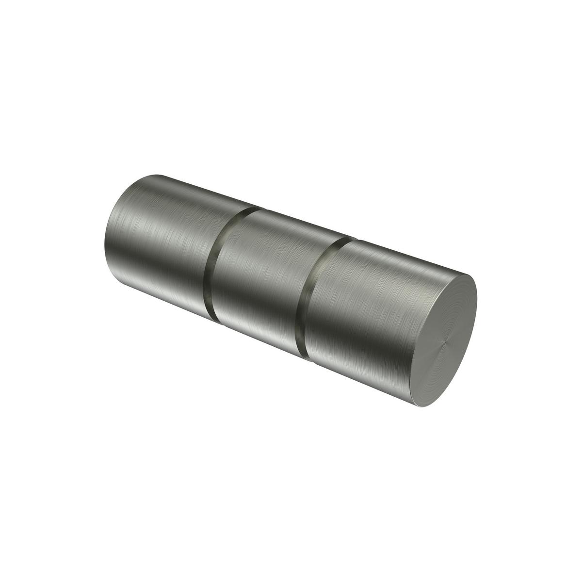 GARDINENSTANGE Prestige Elanto 420 cm (geteilt in 3 x 140 cm), 1-läufig (ohne Ringe), 20 mm Ø Edelstahl-Optik - Edelstahlfarben, Metall (420cm) - INTERDECO