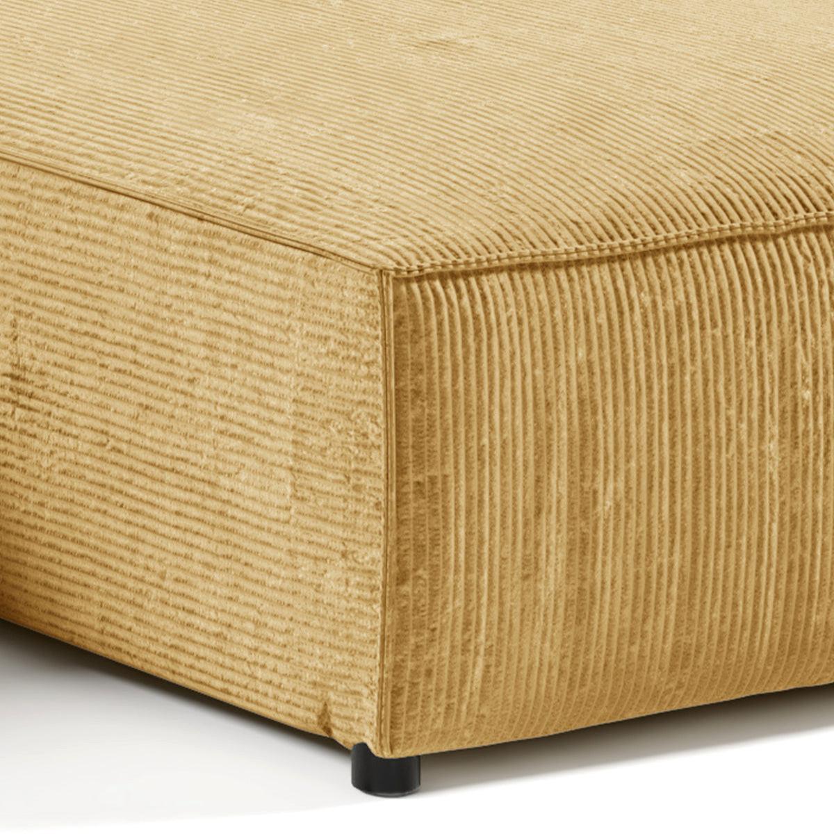 ECKSOFA Isaac 4 Sitzplätze Gelb - Gelb, Holzwerkstoff (294/185cm) - Petits-meubles