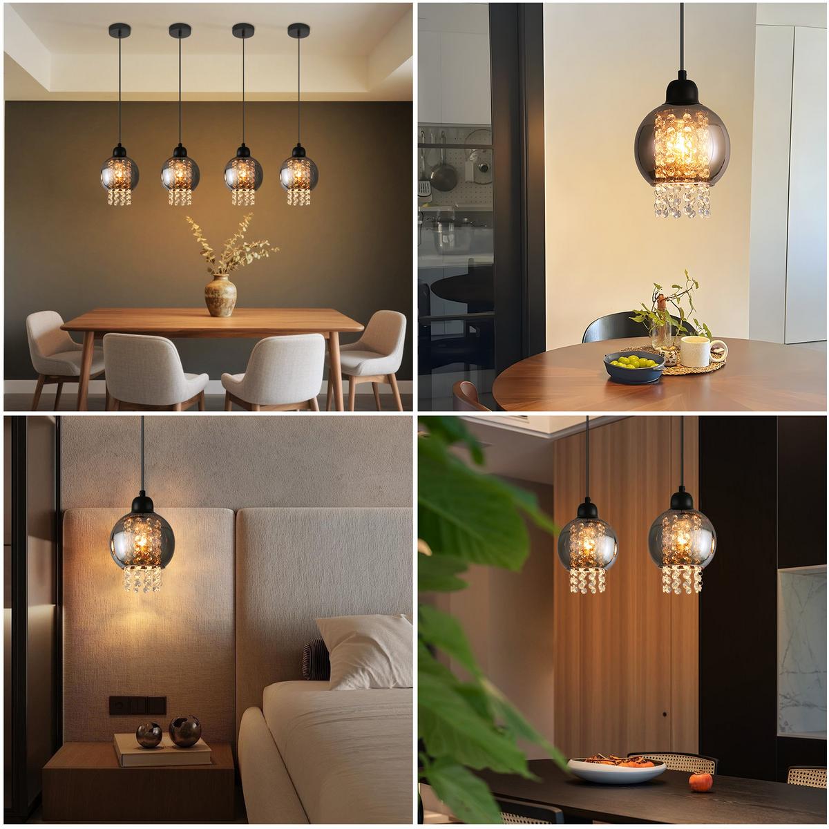 PENDELLEUCHTE Marlow 10/10/175 cm - Schwarz, Metall (10/10/175cm) - Nettlife