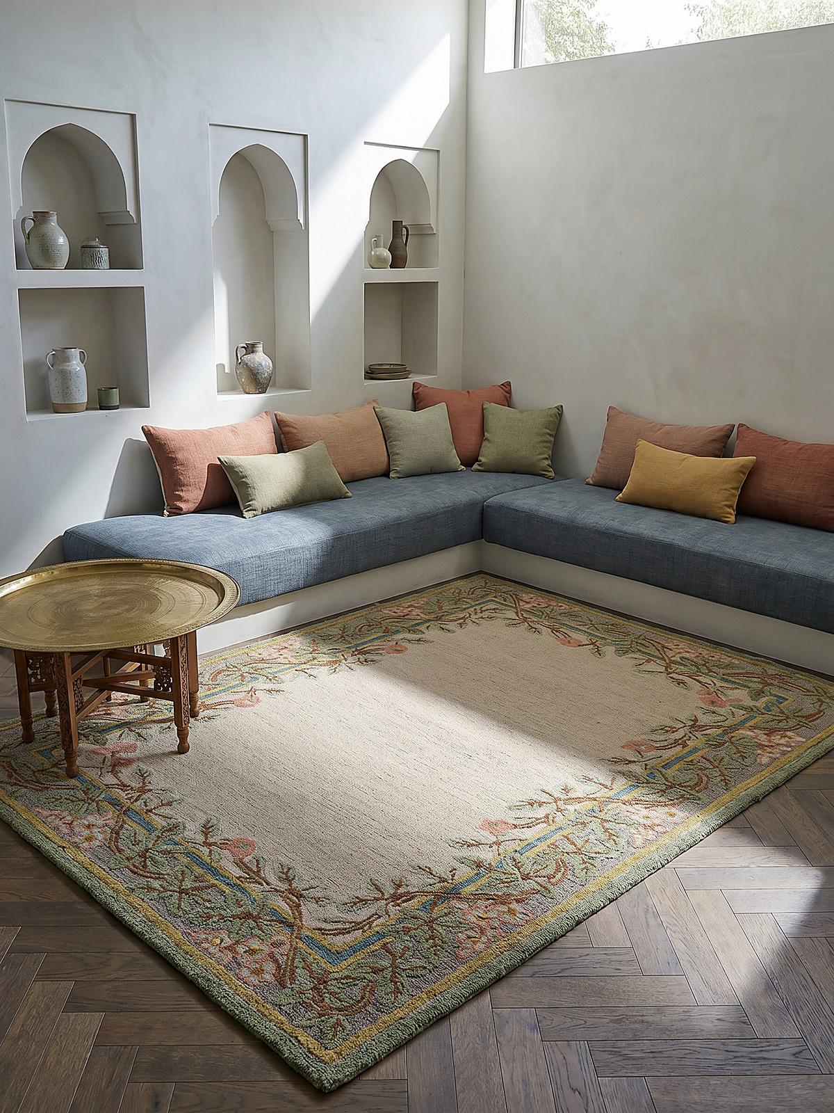 TEPPICH aus Wolle SOAR in Bunt, floral, 140 x 200 cm - Multicolor, Textil (200/140cm) - KADIMA DESIGN