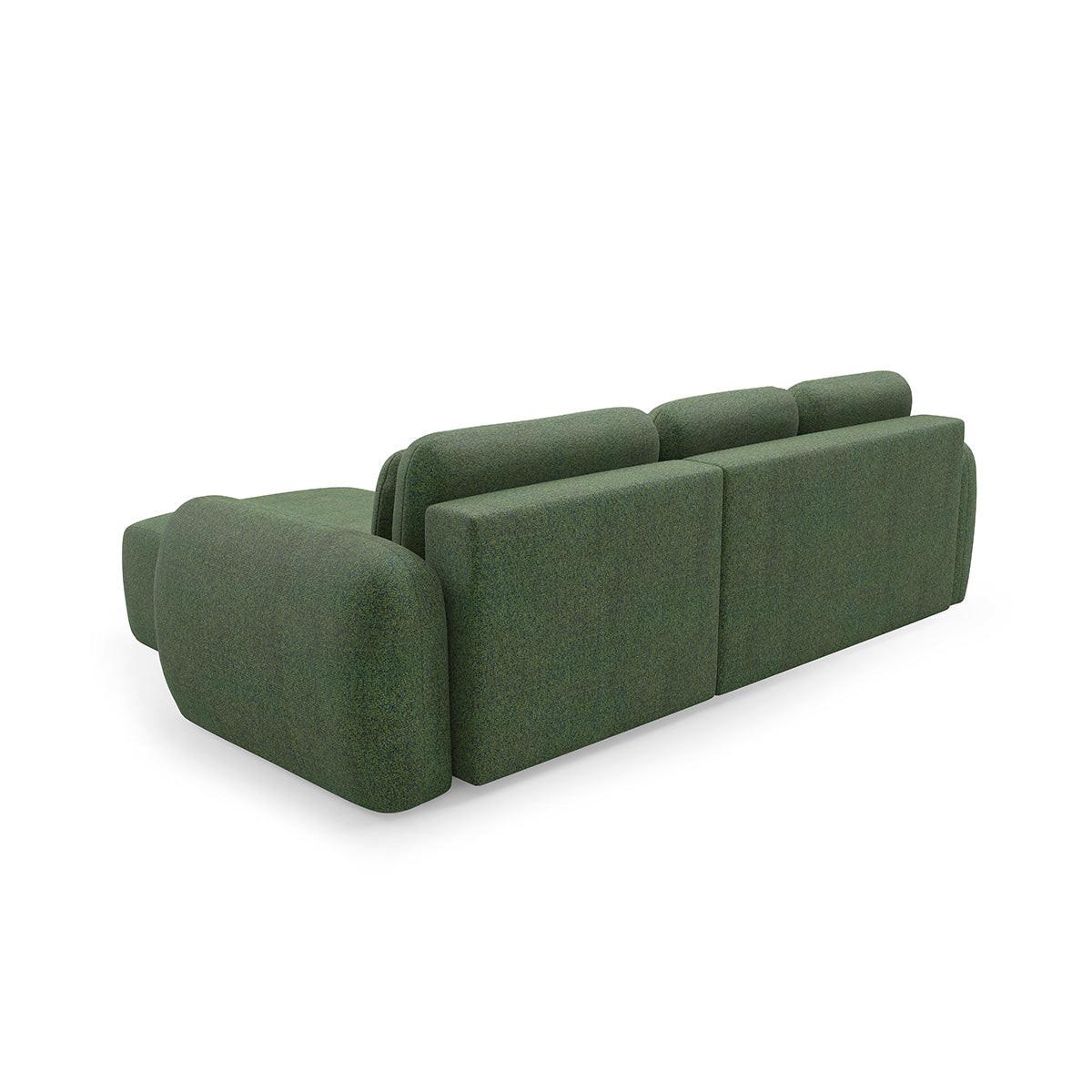 ECKSOFA Carmela 3 Sitzplätze Grün - Grün, Holz (304/190cm) - Petits-meubles