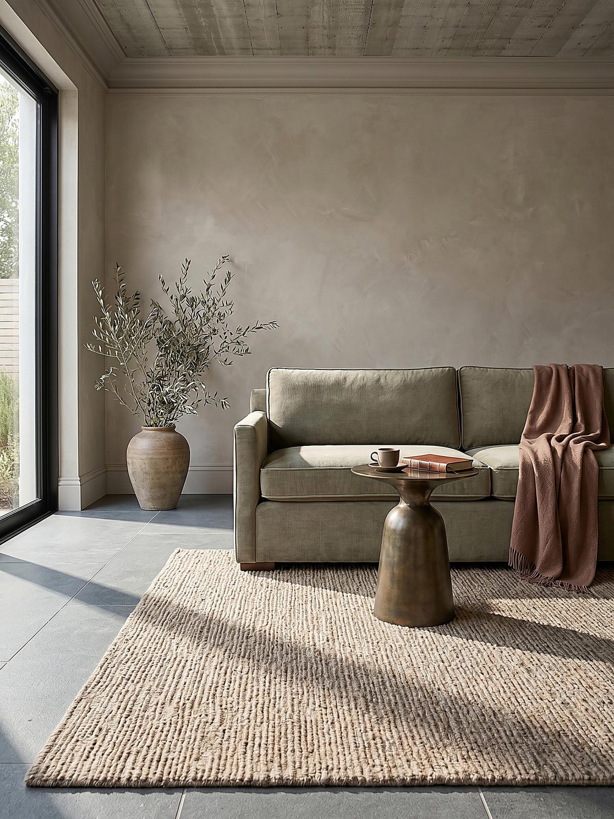 WOLLTEPPICH ALNE, einfarbig, Natur, 120 x 170 cm - Beige, Textil (170/120cm) - KADIMA DESIGN