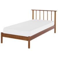 HOLZBETT 90/200cm Heller Holzfarbton Barret - Hellbraun, Holz (90/200cm) - Beliani