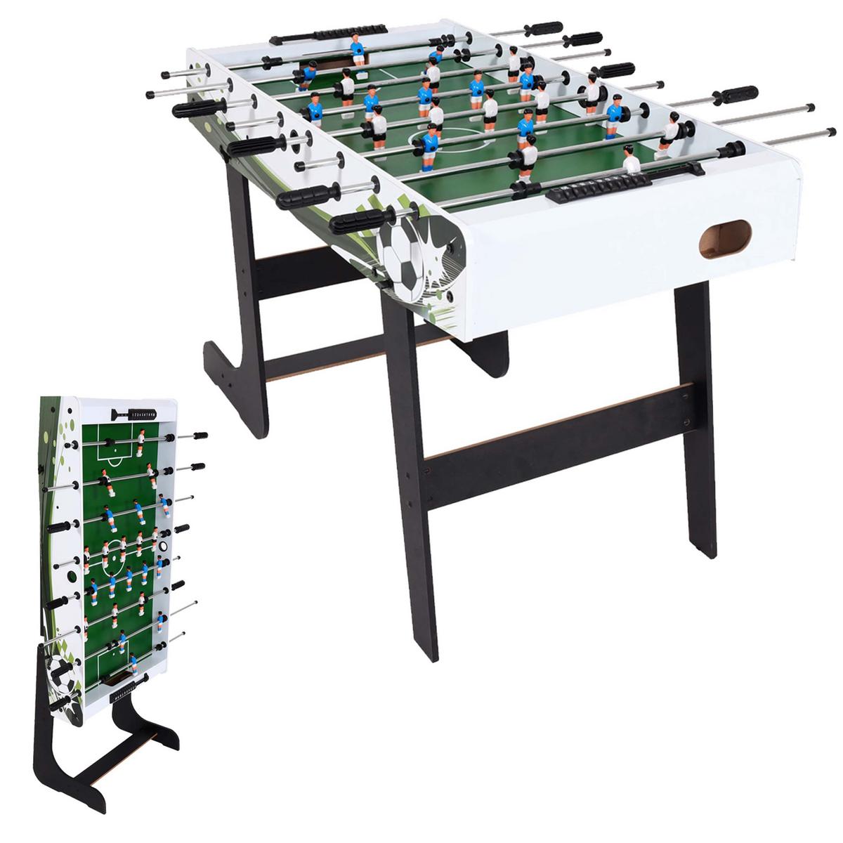 TISCHKICKER MANCHESTER KLAPPBAR Weiß, Grün, Multicolor - Multicolor/Weiß, Holz (121/105cm) - MCW