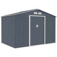 METALL-GARTENHAUS vegas ii Grau - Grau, Metall (277/193/195cm) - Habitat Garten