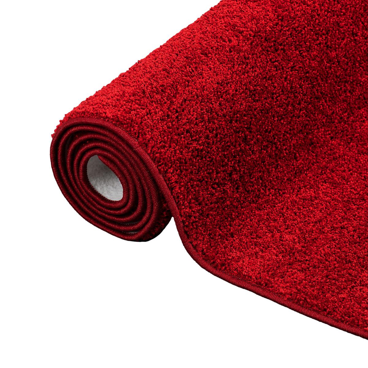HOCHFLOR LANGFLOR TEPPICH COTTAGE - Rot, Textil (80/160cm) - Snapstyle