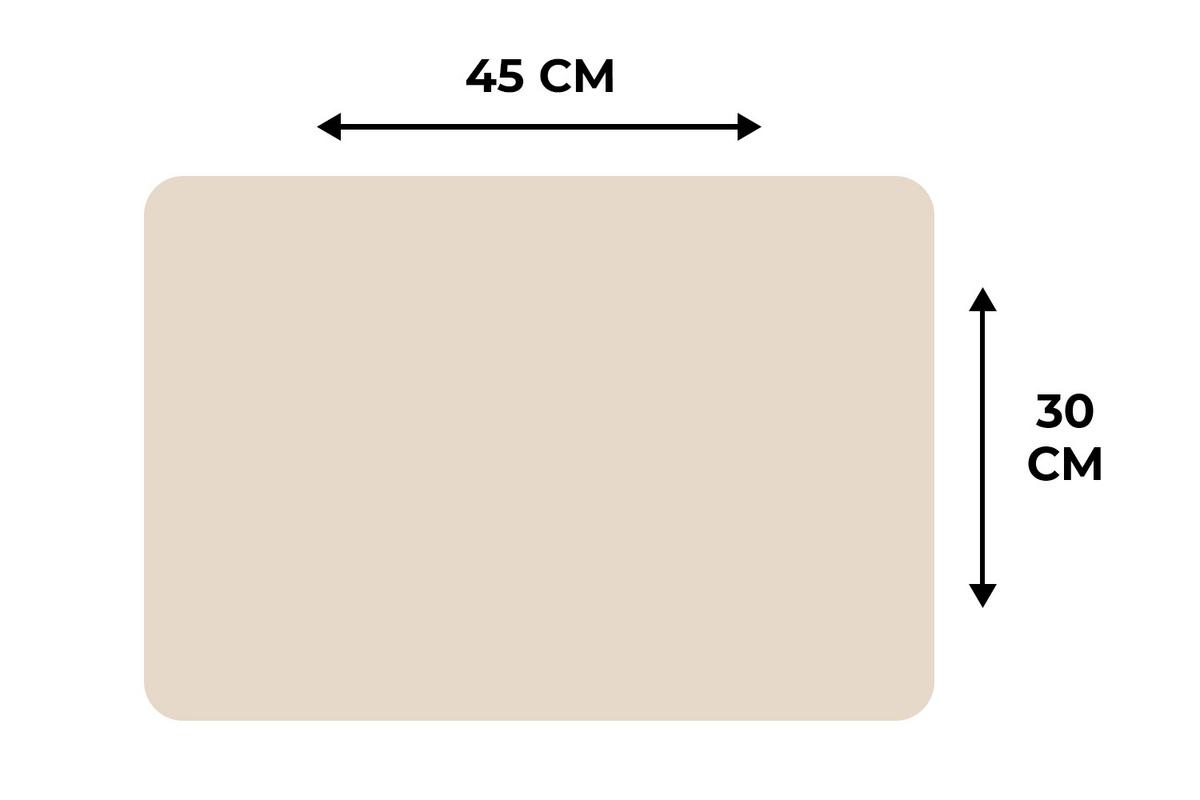 PLATZSETS 6er-Set Beige - Unifarben Platzdeckchen 45x30 cm - Beige, Kunststoff (0.3/45/30cm) - MuchoWow