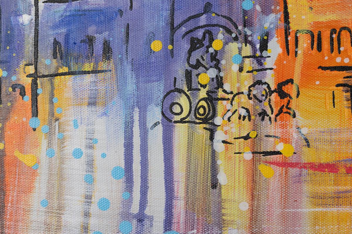 ACRYLBILD HANDGEMALT 120/60 cm - Grau, Holz/Textil (120/60cm) - KUNSTLOFT