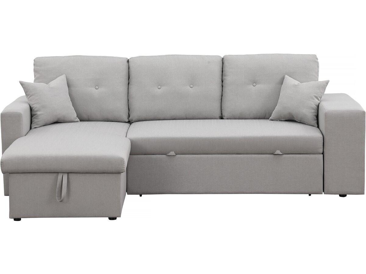 ECKSOFA axel Hellgrau - Hellgrau, Textil (146/233cm) - Habitat Garten